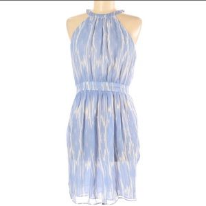 Shoshanna Halter 100% Silk Printed Dress